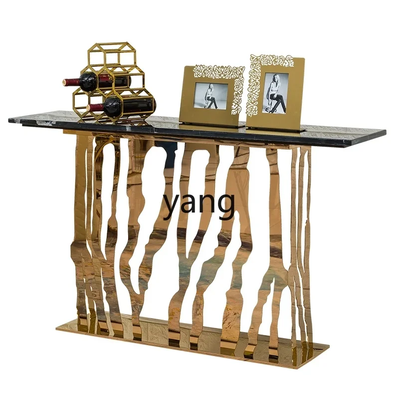 

xyy marble entrance table against the wall decorative cabinet end view table strip case living room partition narrow