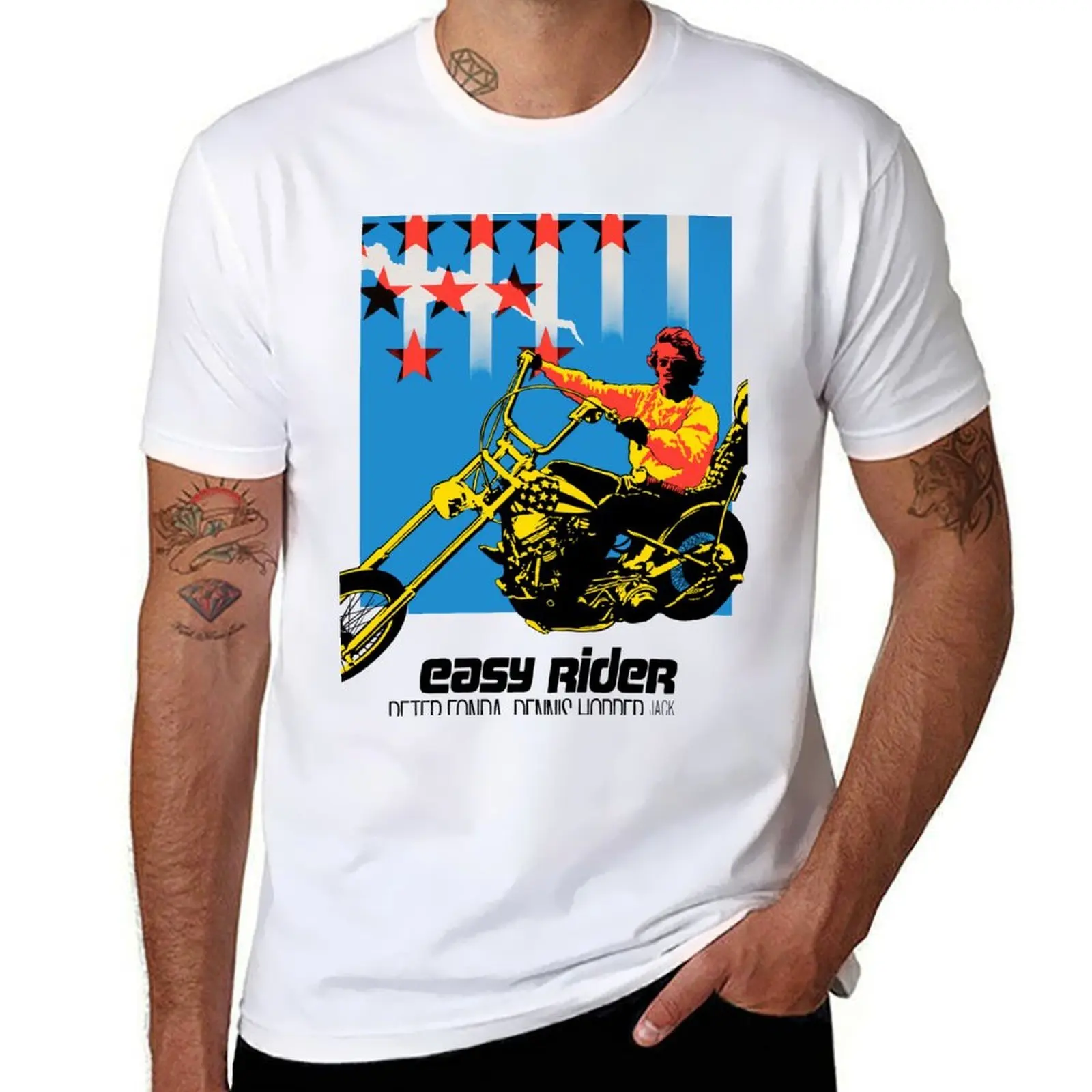 

Easy Rider Poster & Tshirt T-Shirt man t shirts high quality luxury brand t shirt custom print T-Shirt