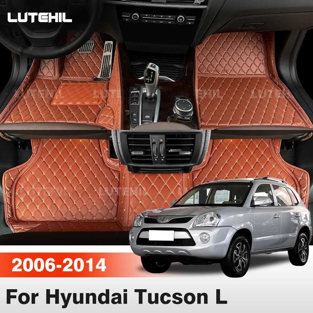 For Hyundai Tucson L 2006-2014 Car Floor Mats All Weather Carpet Cover Floor Liners Interior Protector Accessories