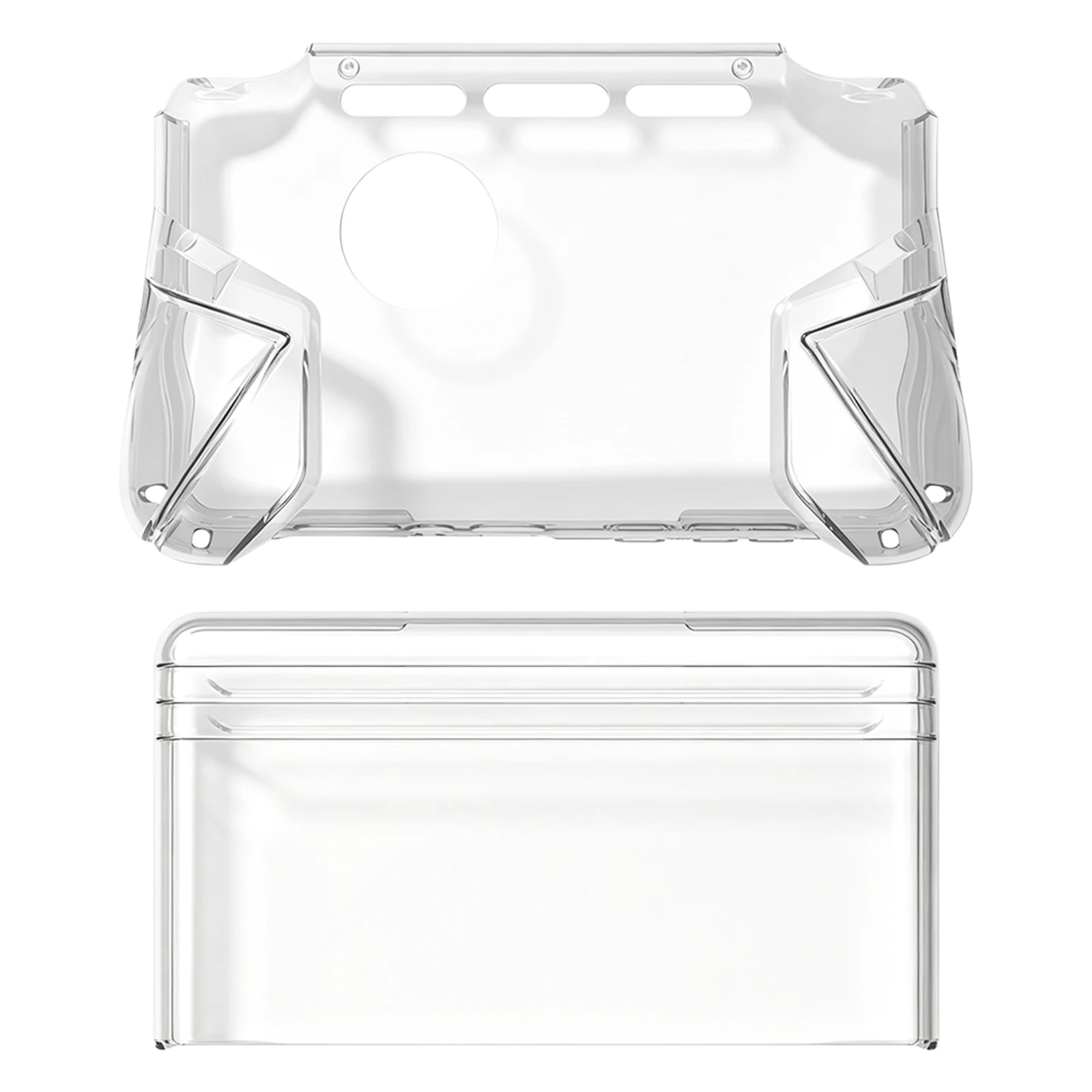 For Or AYN Thor Clear TPU Protective Case Dual Screen Handheld Console Shell Anti-Slip Ergonomic Grip Design