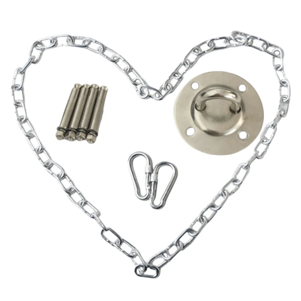 

Swing Chair Accessories Chain Buckle Set Easy to Use Essential Tools for Porch Gymnastics Rings Ceiling Mounts Home Shop