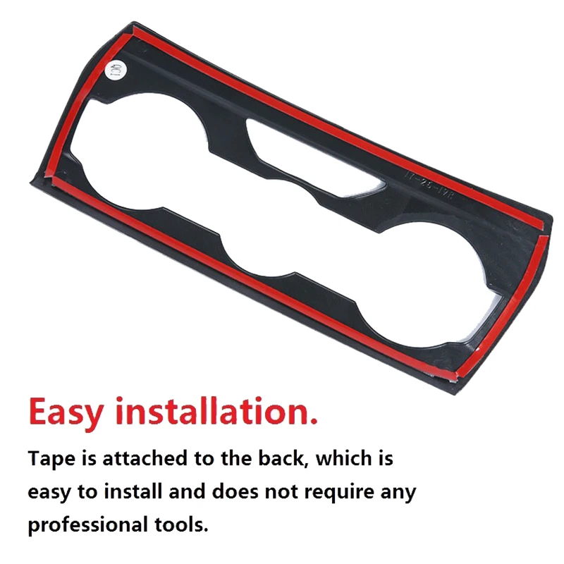 Classic Carbon Fiber Console Dashboard Panel Air Condition Switch Cover Trim for Subaru XV Crosstrek Impreza 2018-2020