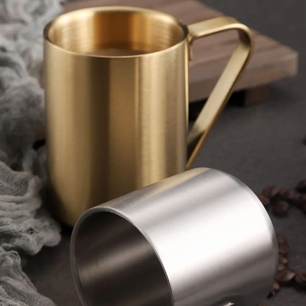 

Stainless Mug Simple Design Practical Use Smooth Surface Easy Clean Perfect for Coffee Tea Stainless Mug Metal Cup