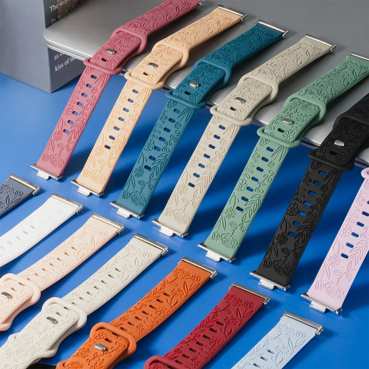 يطبع تصميم سيليكون الفرقة لهواوي ساعة Fit3/4/4pro حزام سوار النقش حزام الساعات لهواوي Fit2/1 Smartwatch Correas