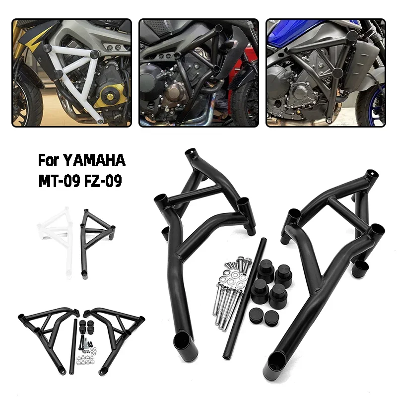 

For Yamaha MT-09 FZ-09 2014-2020 2021 2022 2023 2024 Crash Bar Motorcycle Stunt Cage Engine Guard Bumpers Protector MT09 FZ09