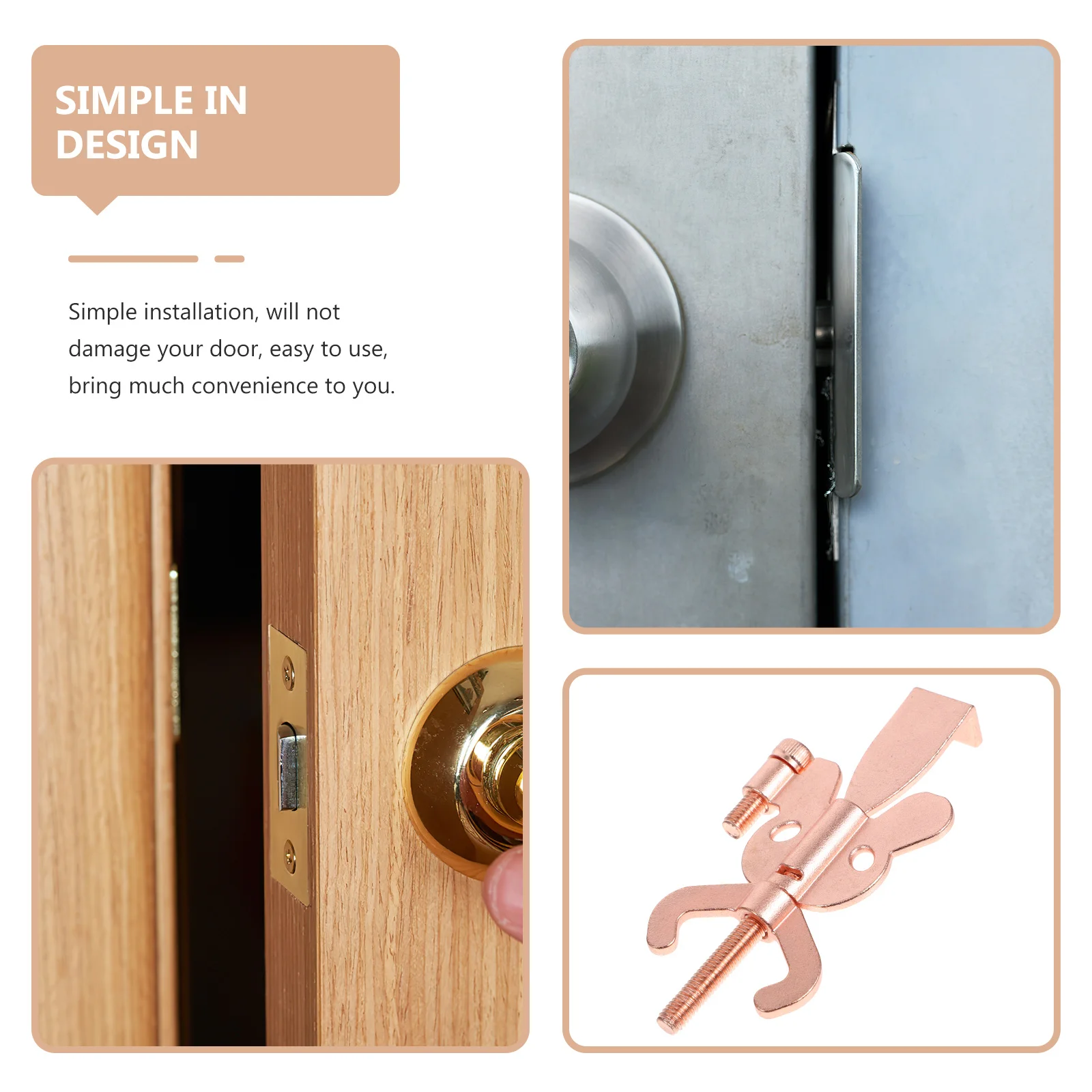 

Portable Lock Compact Light Weight Stopper For Home Hotel Apartment Dorm Heavy Duty Door Security Devices Travel Locks Floor