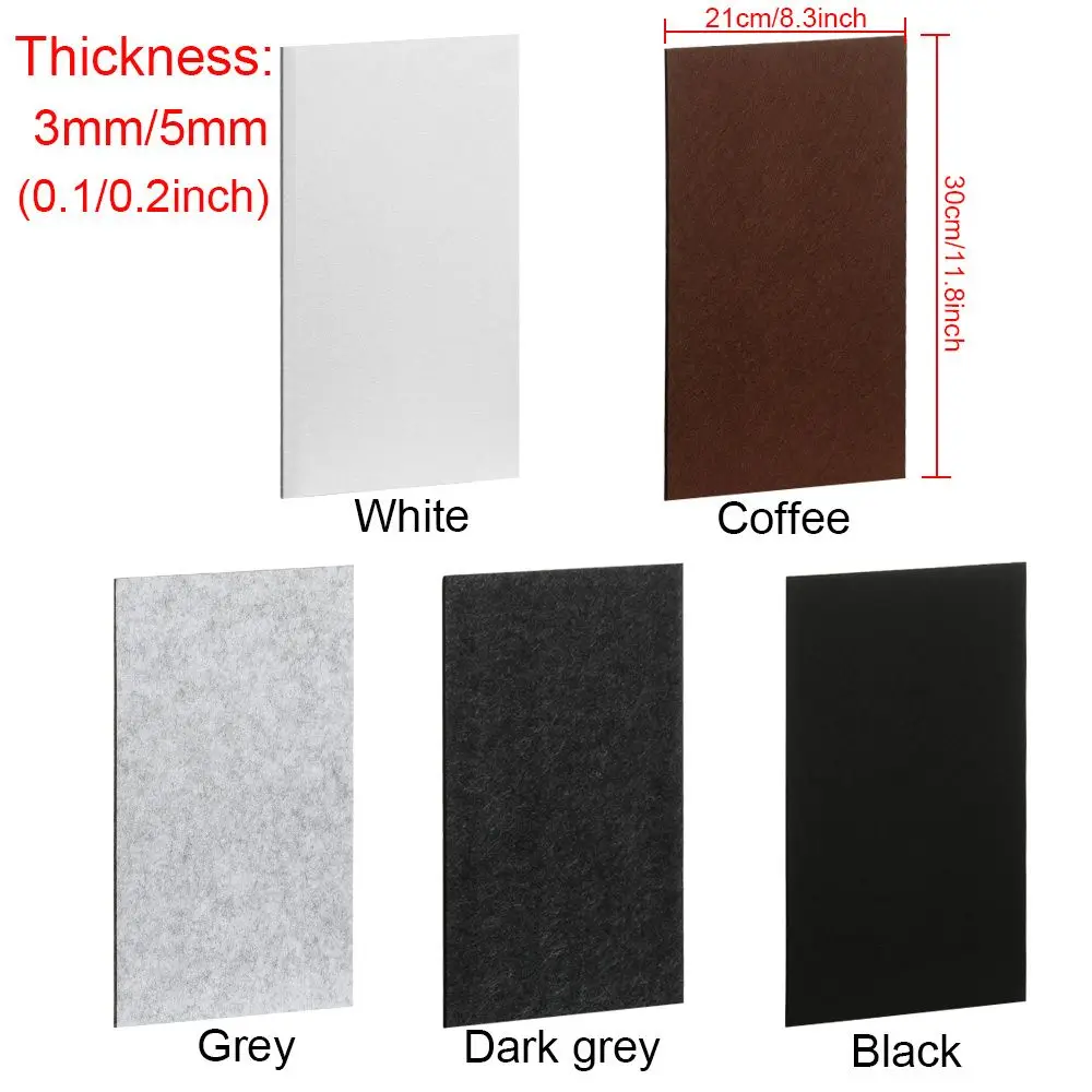 21*30cm Felt Chair Leg Pads 3/5mm Thick Floor Scratch Protector Mat Self Adhesive Anti Slip Furniture Table Sofa Legs Pad Bumper