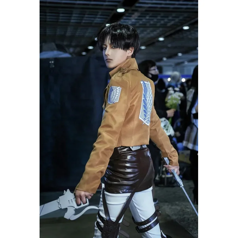 اليابانية هوديي هجوم على تيتان عباءة Shingeki no Kyojin سترة الكشافة الفيلق تأثيري حلي معطف الأخضر كيب إرين ليفيا ؛ 2 ، c'4