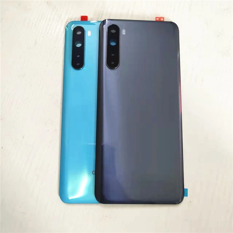 New For OnePlus Nord Back Battery Cover Door Rear Glass For One plus Nord 5G Battery Cover Housing Case With Camera Lens