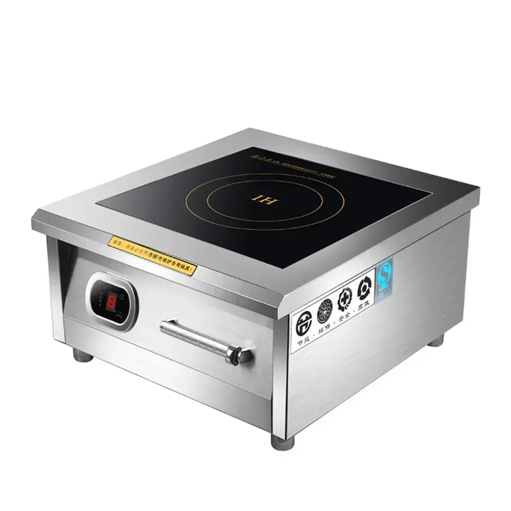 Large Power Commercial Induction Cooker 8000W Flat Concave Electric Hon Induction Cooker Soup Fried Cooking Stove.