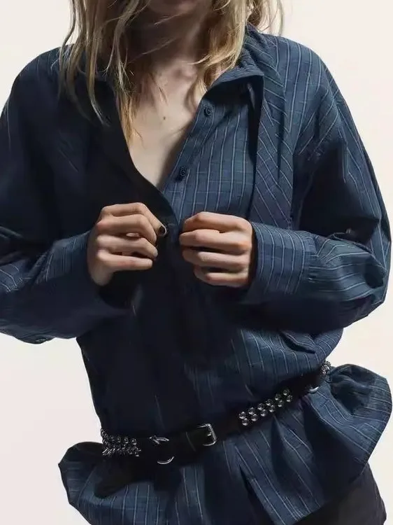 

Winter New Arrival Women's Commuter Sle Plaid irt with Scarf Single Row Multiple Buttons Long Sve Collar Cotton P...