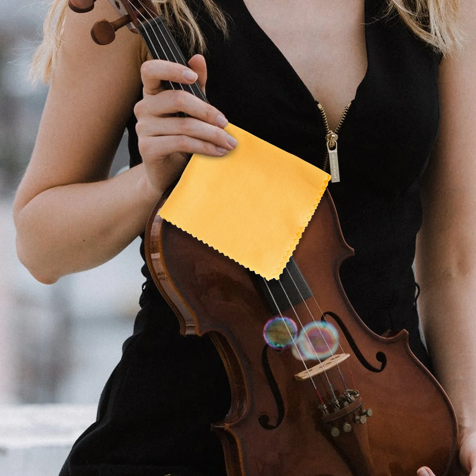 

20Pcs Microfiber Cleaning Cloths for Musical Instruments Piano Guitar Cloth Reusable Nonlinting Instrument Cleaning Cloth