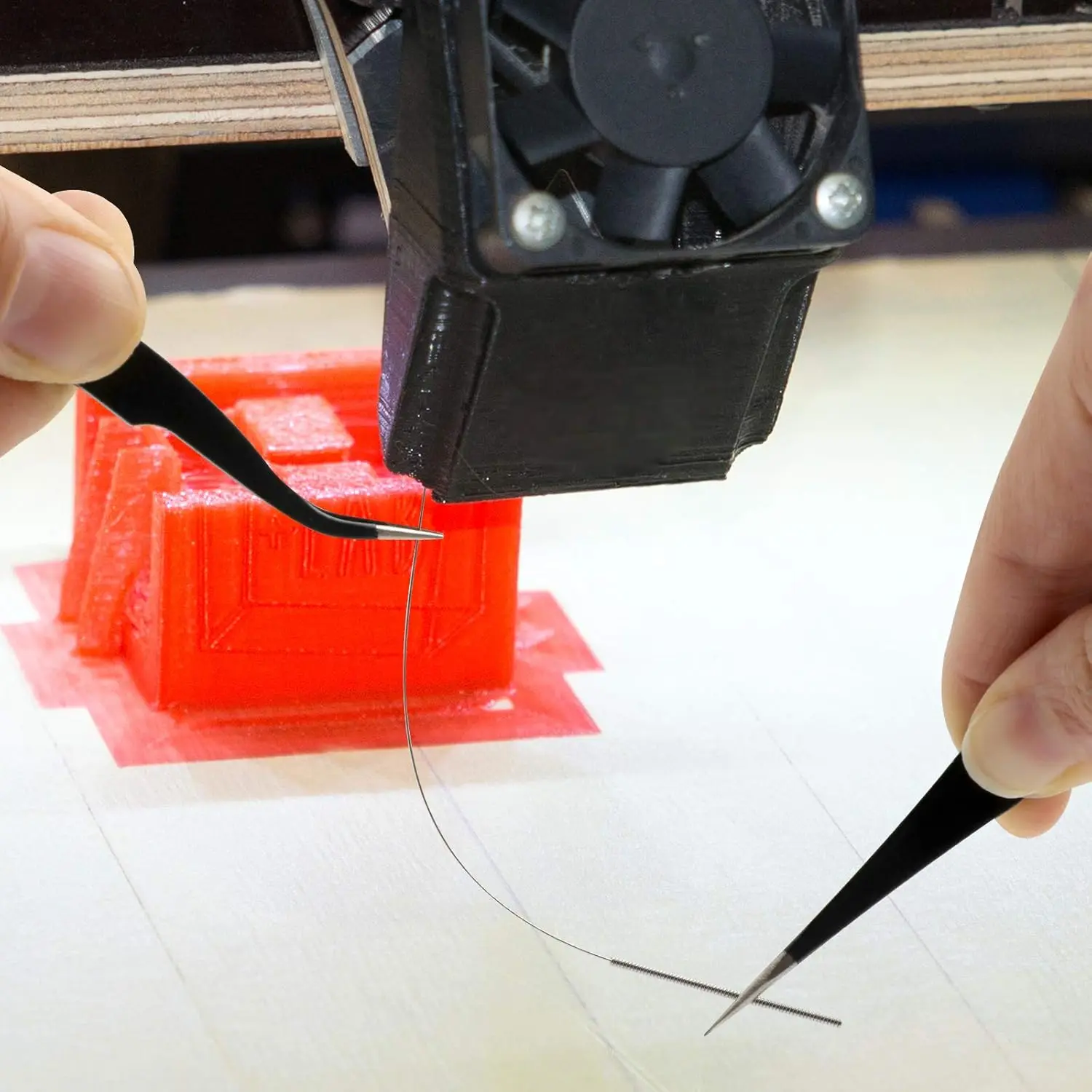 3D-Druckerdüsen-Reinigungsset mit Bürste – 10 Stück 0,4 mm Reinigungsnadeln, 2 Stück Pinzette und 2 Stück Cooper-Drahtreinigungsbürsten – Detail 6