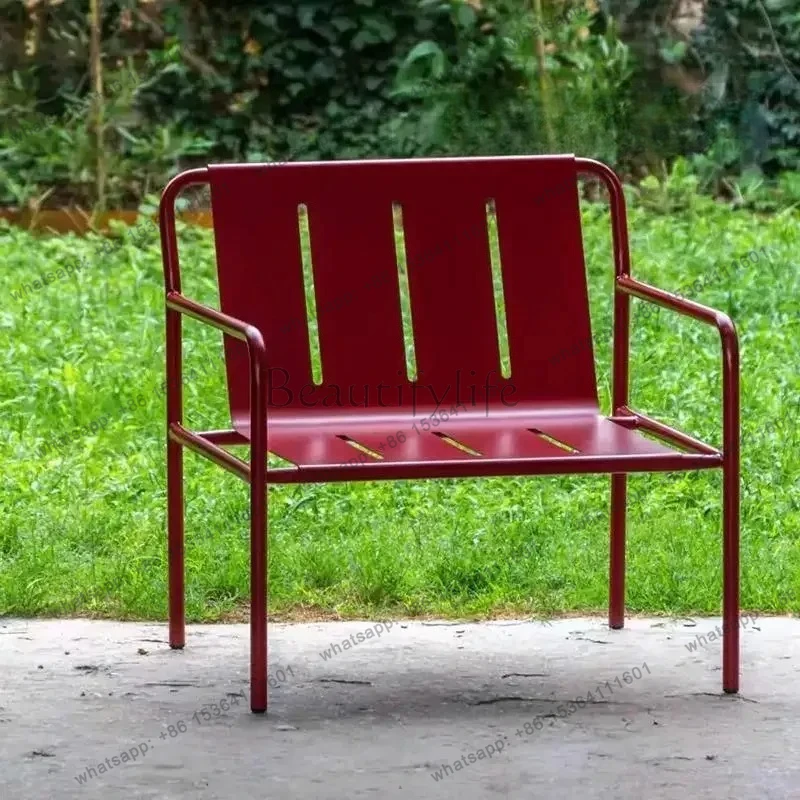 

Outdoor waterproof and sunscreen casual high-end simple open-air balcony tea table and chair set