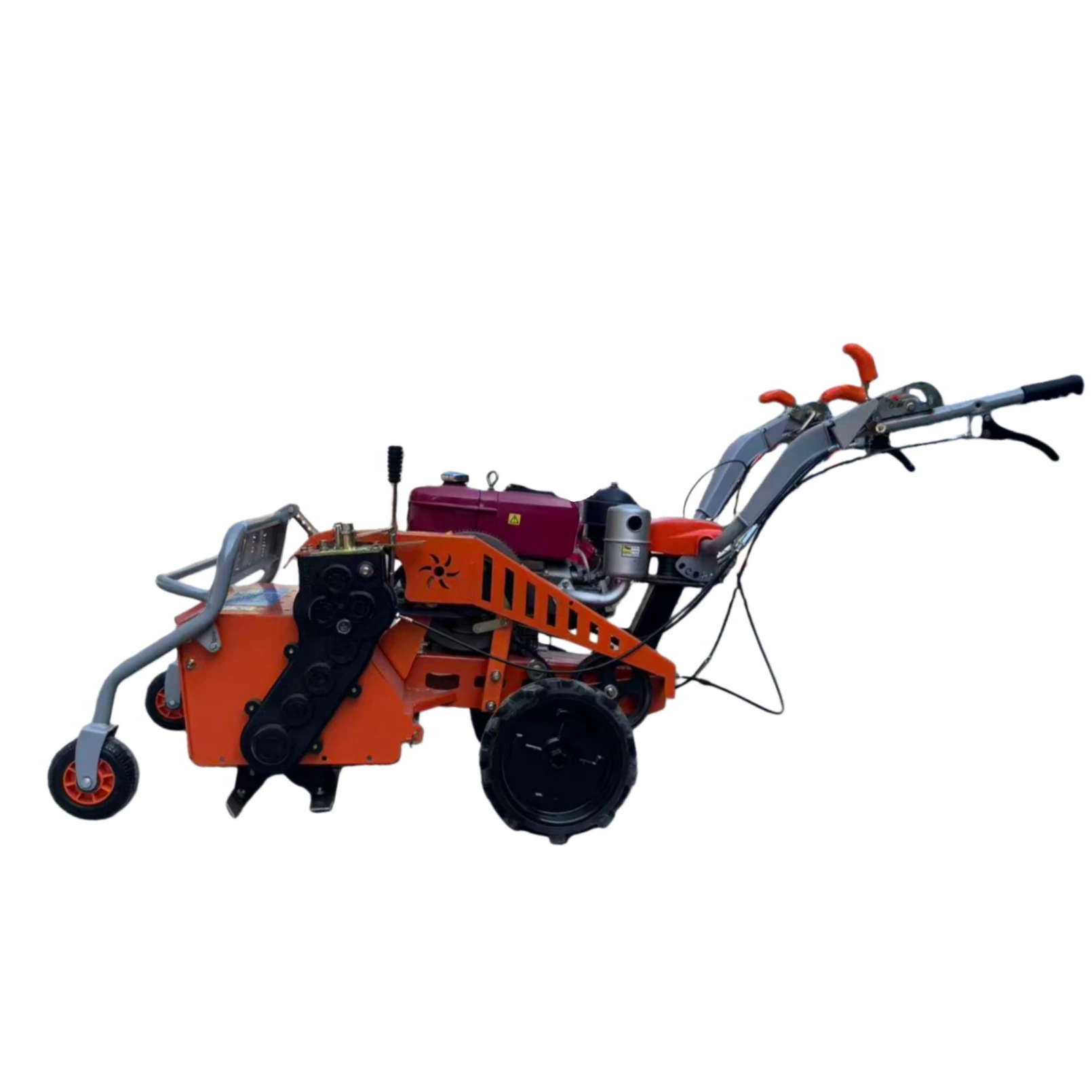 Power Weeder Clearing Orchard Farm Walk Behind Forest Mulcher Agricultural Land Clearing