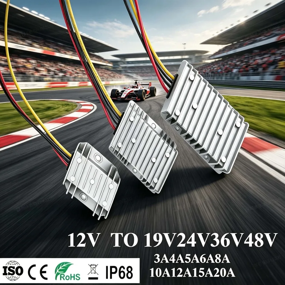 

8A 3A 12A 5A 10A 15A CE Voltage Power Module 1*12V to 19V/24V/36V/48V Boost Regulator Electric power convertersr Step-Up Auto