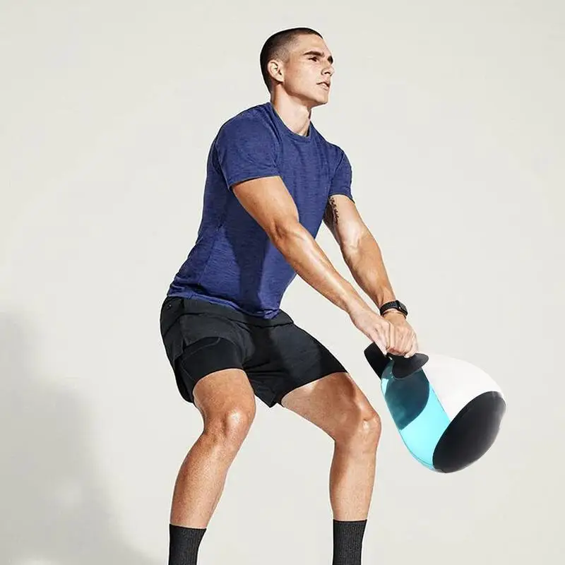

Fitness Water Bag Weighted Inflatable Kettlebell Flexible Weight Adjustment Fitness Equipment For Work Area Core Training