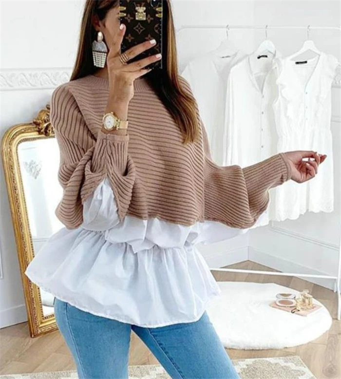 เสื้อฮู้ดดี้ผู้หญิงผ้าหนา สไตล์สตรีท สีพื้น แขนยาว ทรงปกติ ผ้าบาง คอลเลคชั่นฤดูใบไม้ร่วง ชุดลำลอง