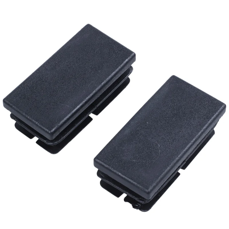 A02F-80 قطعة من أغطية نهاية التقطيع المستطيلة من البلاستيك الأسود مقاس 20 مم × 40 مم