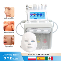 7 in 1 Aqua Peeling H2O2 Facial Machine Hydra Water Dermabrasion Skin Scrubber Peel Oxygen Jet Facial Machine Ance Pore Removal
