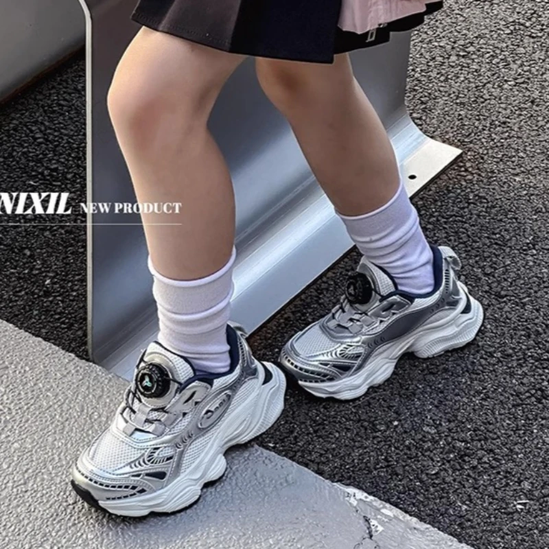 أحذية رياضية شبكية قابلة للتنفس للأولاد والبنات خفيفة الوزن ومريحة للأطفال ذات جودة عالية وأحذية رائجة البيع #4