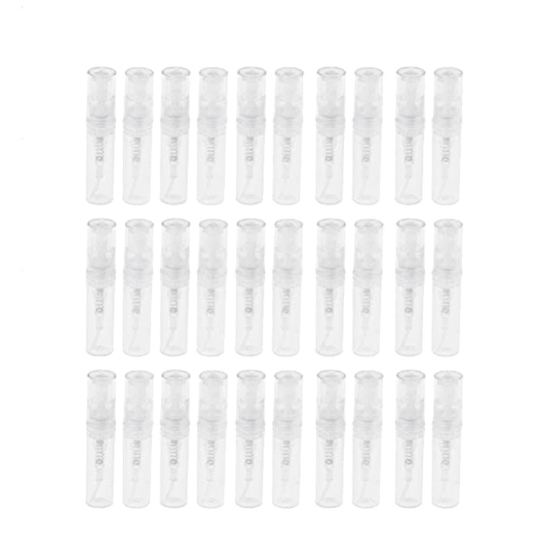 

120Pcs Clear 2Ml Atomizer Plastic Bottle Spray Disposable Perfume Empty Sample Bottle For Travel Party