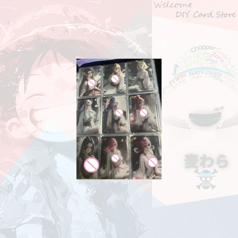 Japanese Anime One Piece Card Set Nami Boa Hancock Carrot Perona Nefertari D Vivi Vinsmoke Reiju Yamato Collectible Cards