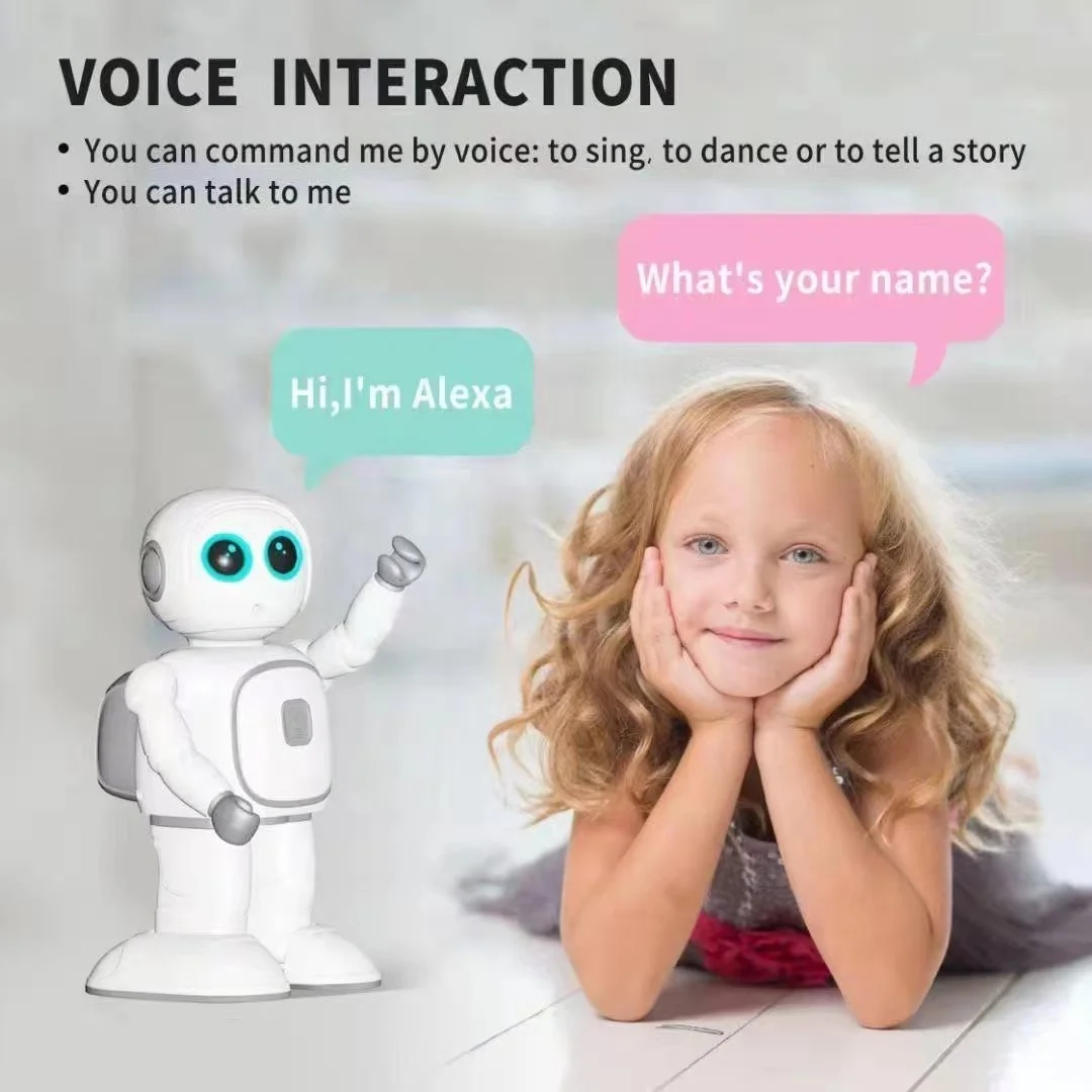 Top Alexey Smart Dance GPT Robot Toy with Programmable Style Lighting and Remote Control Gifts for Kids Application Robot Speake