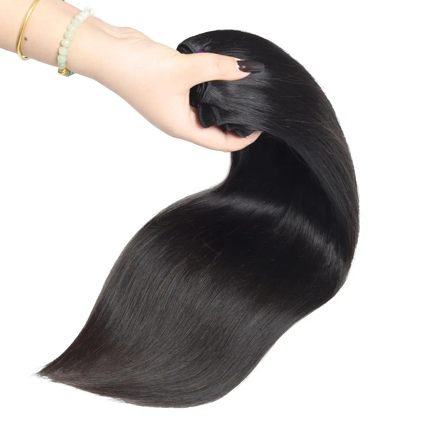 

15A Двойные нарисованные девственные пучки человеческих волос, необработанные вьетнамские пучки волос, прямые пучки человеческих волос, необработанные наращивание волос