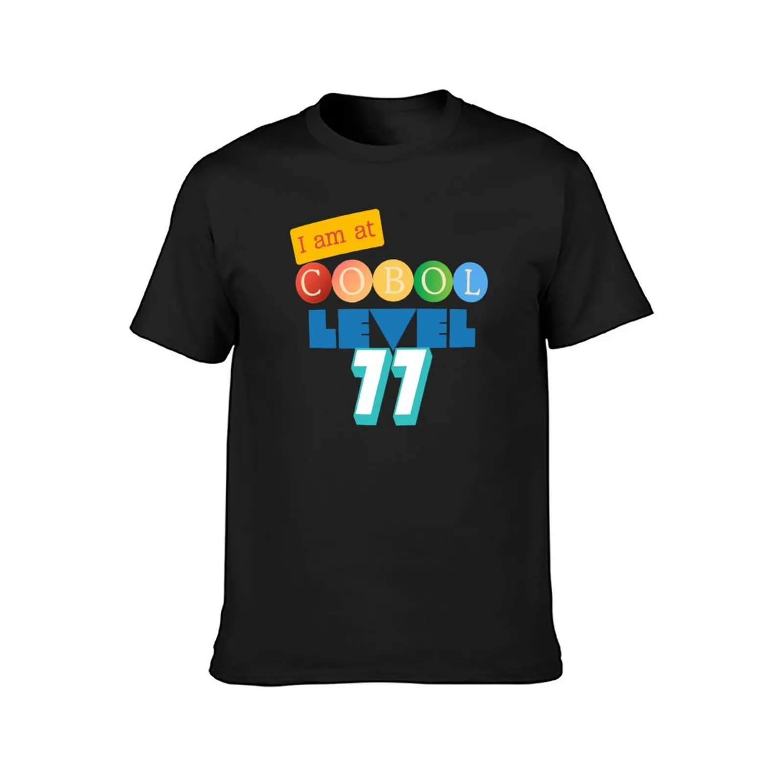 Cobol Programming Level 77 T-Shirt Aesthetic clothing sweat for a boy customs men clothing