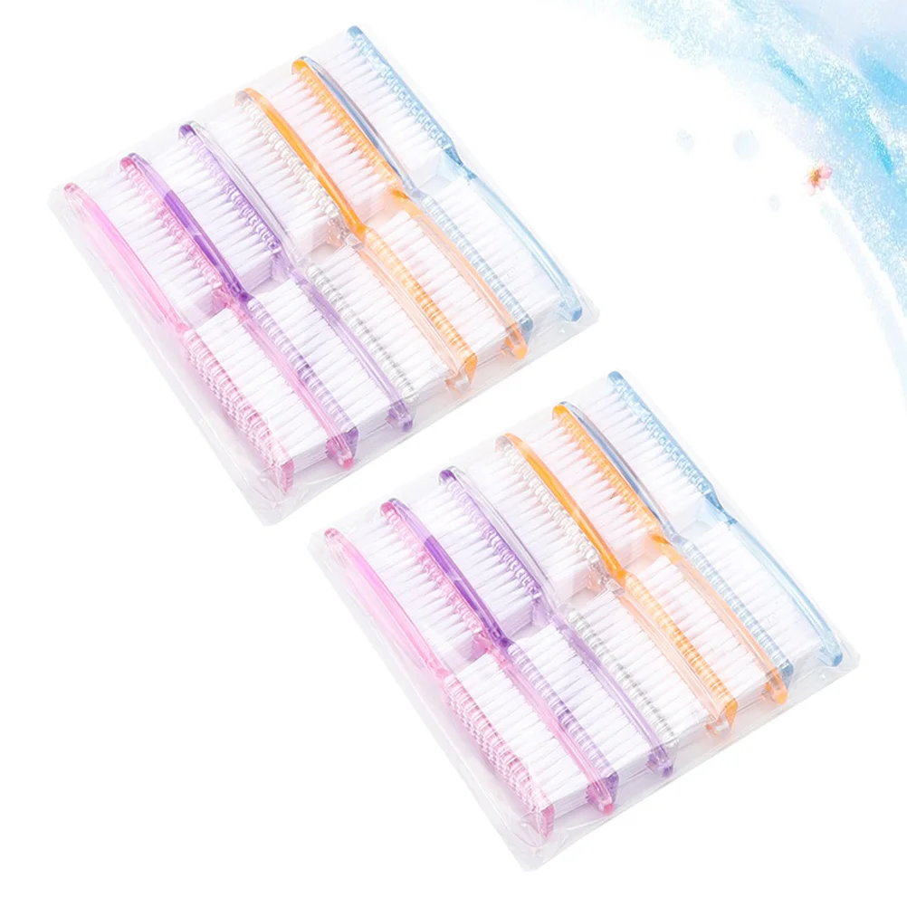 

20 шт. кисти для ногтей, кисти для маникюра, пыль в ассортименте для чистки ногтей