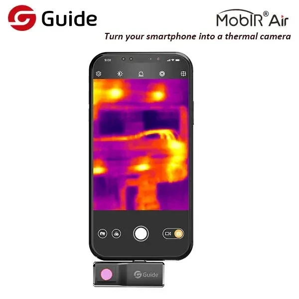 Android Smartphone Thermal Camera for Night Vision and HVAC Issue 25 Hz Frame Rate