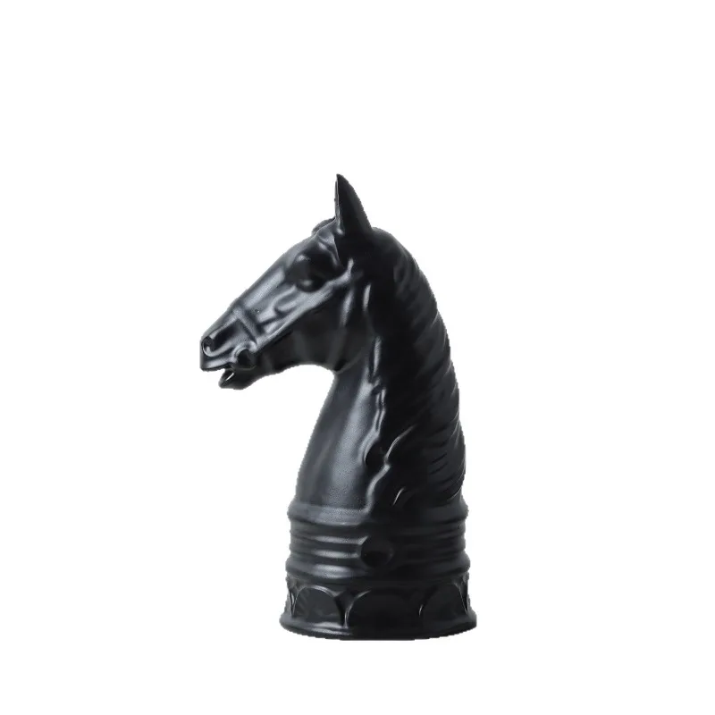 Horse Head Statue Resin Crafts, Living Room, Cabinet, Office Desktop Decoration Animal Statues