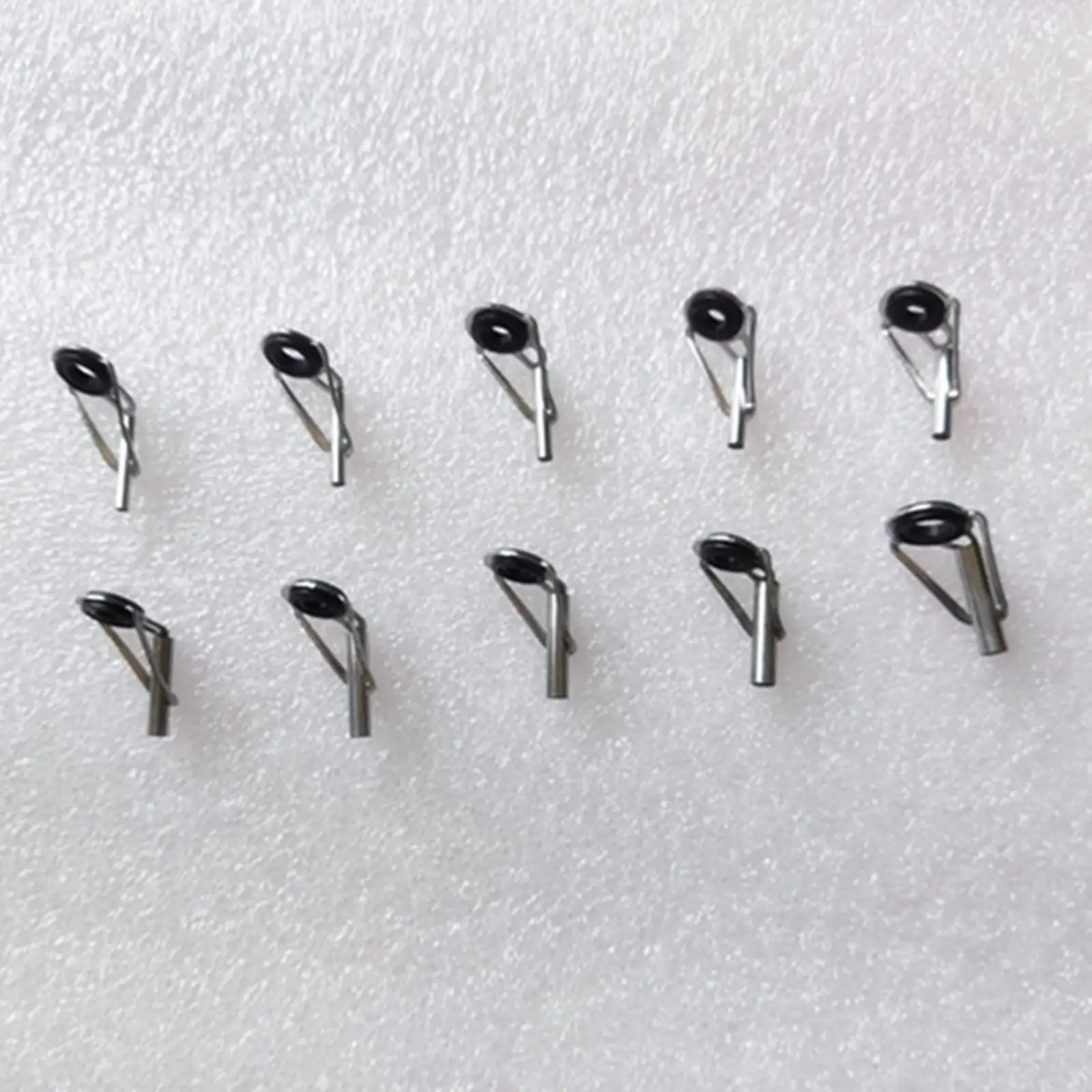 50x Fishing Rod Guides Ring Set Mixed Size in A Box Tip Ring Eye Guides for Sea Casting Rod Rebuilding Replacement Accessories
