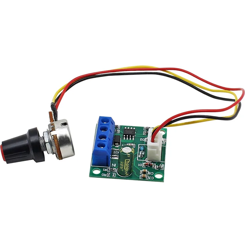 Regulator DC Motor Speed Controller PWM 1.8V-12V 2A Fuse for Motor Control  5pcs