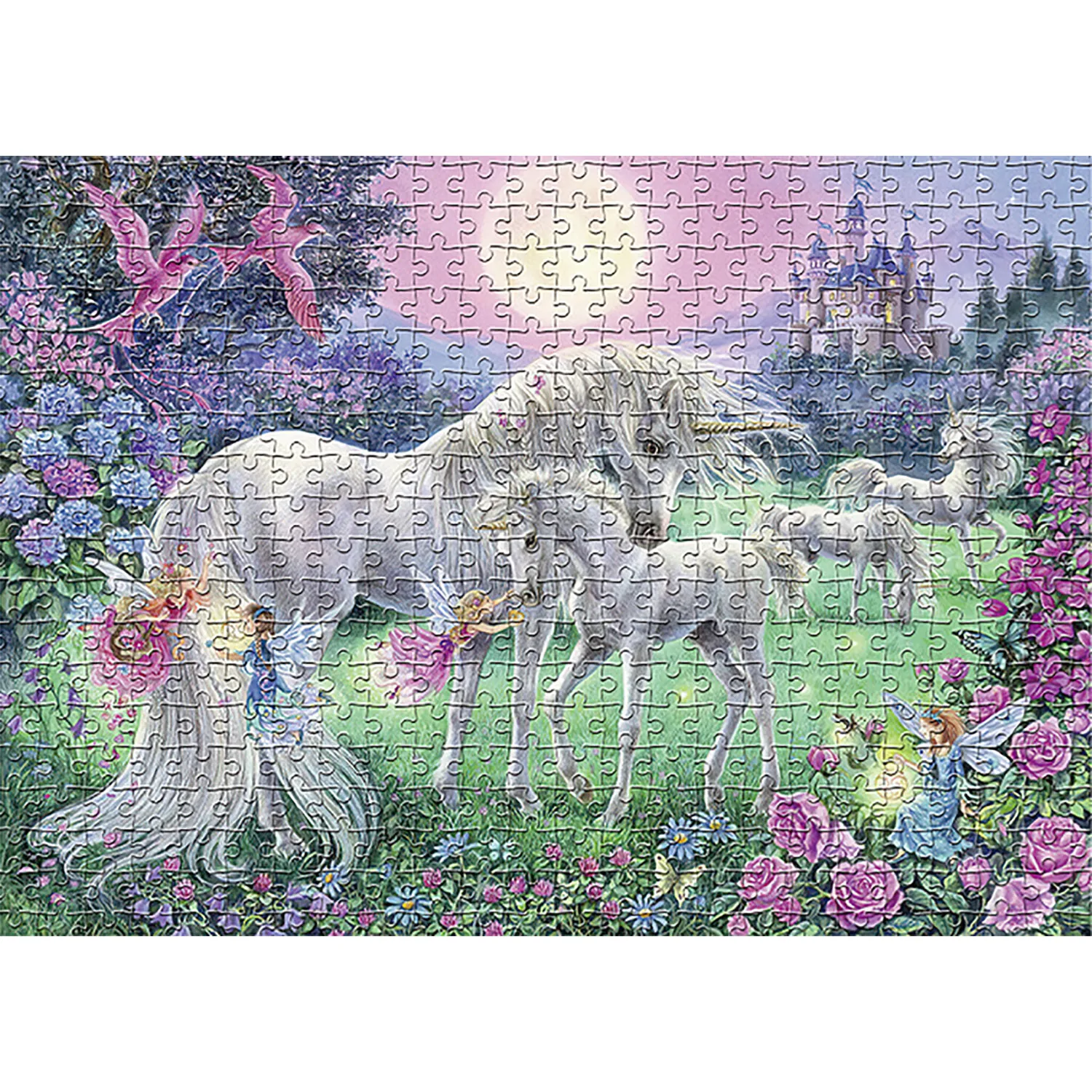 1000-teiliges Einhorn-Puzzle, Heimdekoration, Erwachsene, Puzzlespiele, Familienspaß, Bodenpuzzles, Lernspielzeug für Kinder