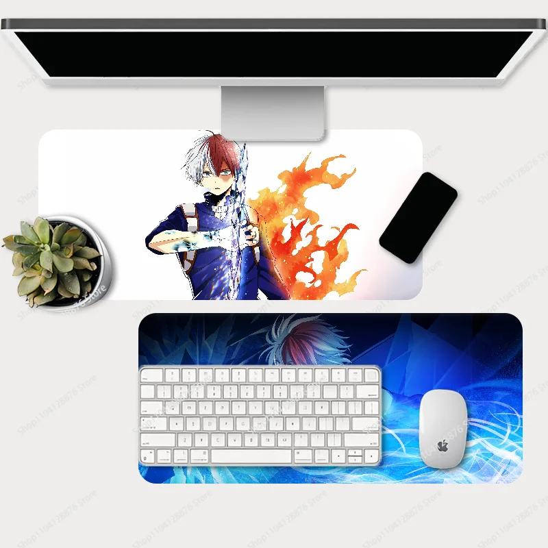 Shoto Character My Hero Academia Mousepad Gaming Mouse pad Gamer Pc Accessories Deskmat Keyboard Mat Desk Protector Mause Pads