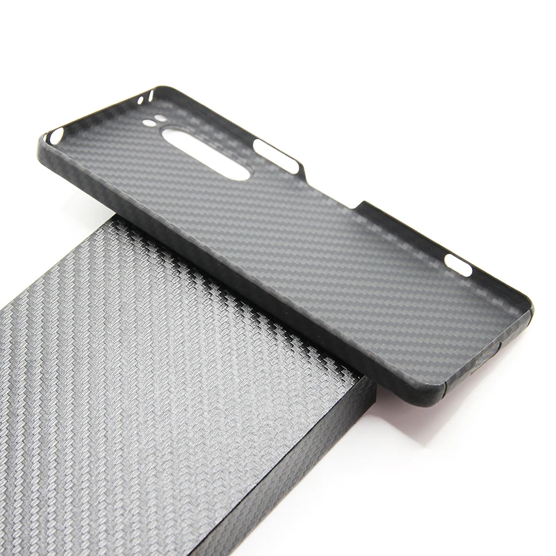 Carbon fiber phone case for SONY Xperia 5 IV 4th Thin and light attributes Fine lines aramid fiber shell