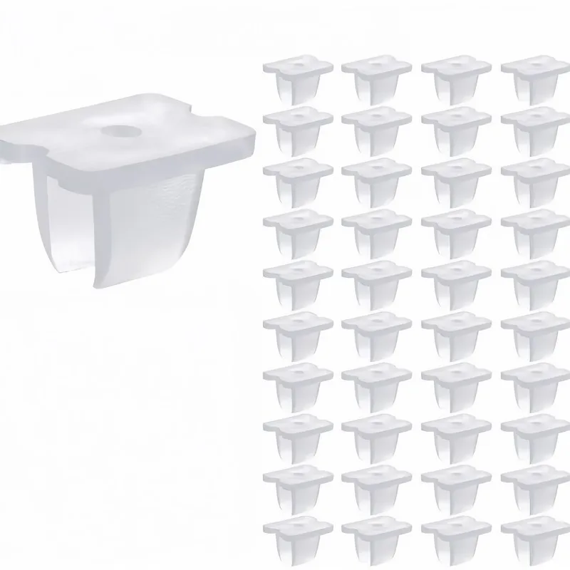 Transparent LED Strip Clips 56 pcs, Self-Adhesive, for TV Background Wall and Ambient Lighting, Easy Install, Reusable