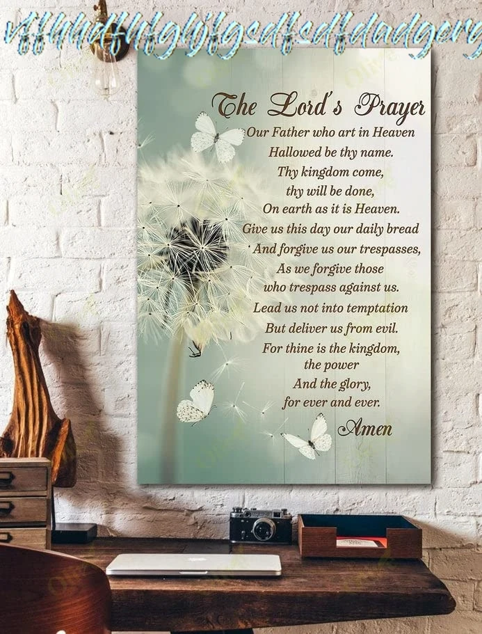 8x12 IN Vintage Metal Tin Sign Jesus, The Lord'S Prayer Aluminum Novelty Sign For Garage & Home Bar Club Farm Shop Man C sign