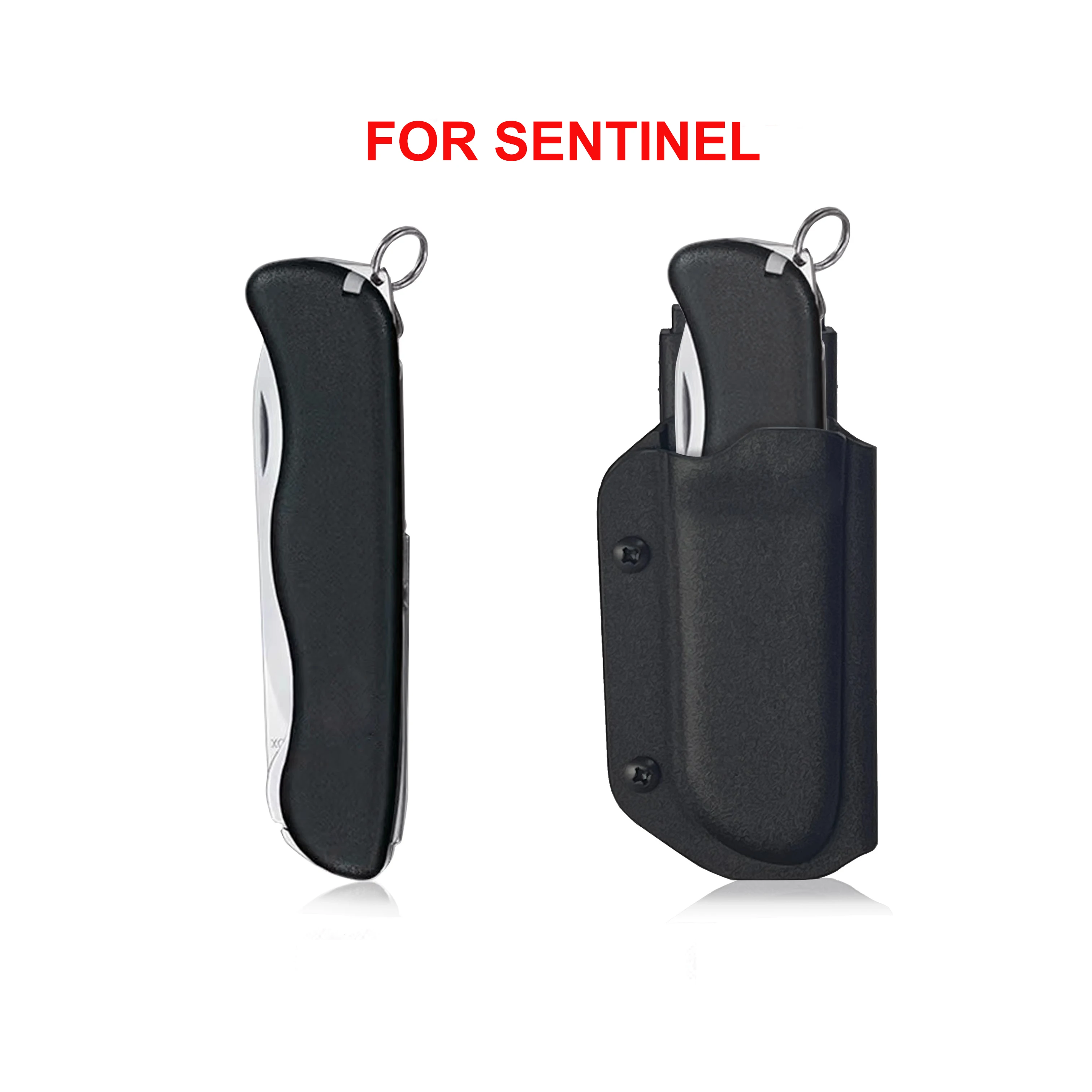 Custom Made Kydex Sheath Scabbard K-Sheath with Belt Clip for Victorinox Ranger Grip and  Sentinel Knife