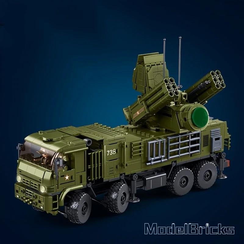 نموذج دبابة مركبة قتالية بنظام دفاع جوي مدرع مكون من 1000 قطعة. إنها لعبة مفضلة للمراهقين. ذلك أنا