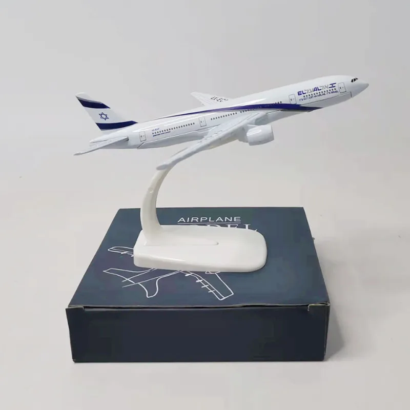 about 16CM 1:400 Diecast B777 model El Al Air airlines With base alloy aircraft plane display model Toy collection