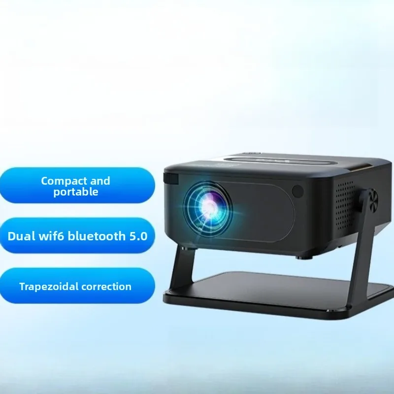 

Portable Projector Bedroom Wall Projector High Definition 720P Dual Band Wifi6 Mini Portable Outdoor Low Noise Projector