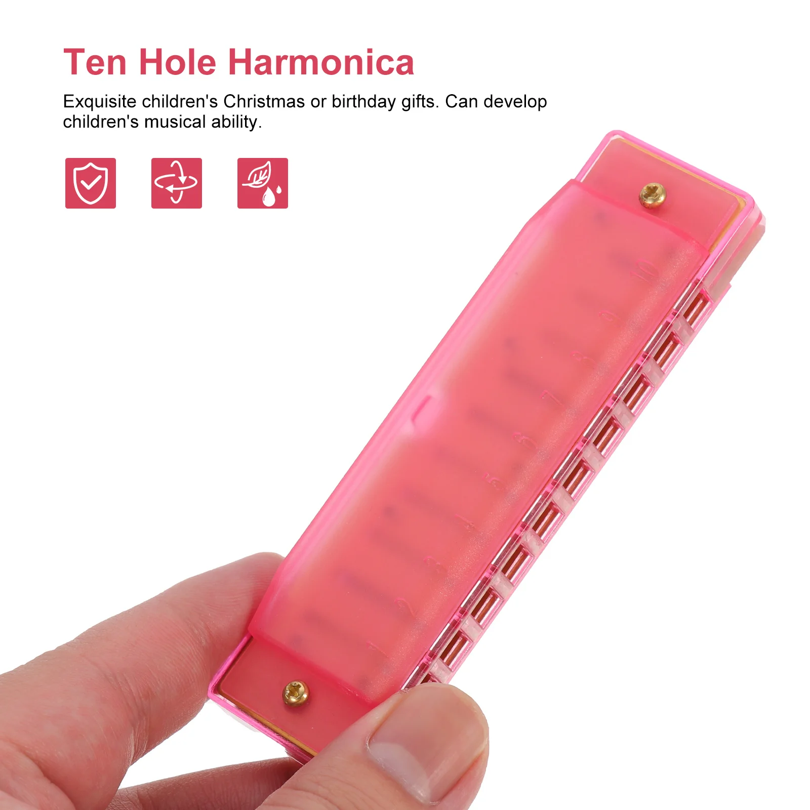 

The Harmonica for Beginners Musical Instruments Mouth Organ Ten Holes Resin Small Child