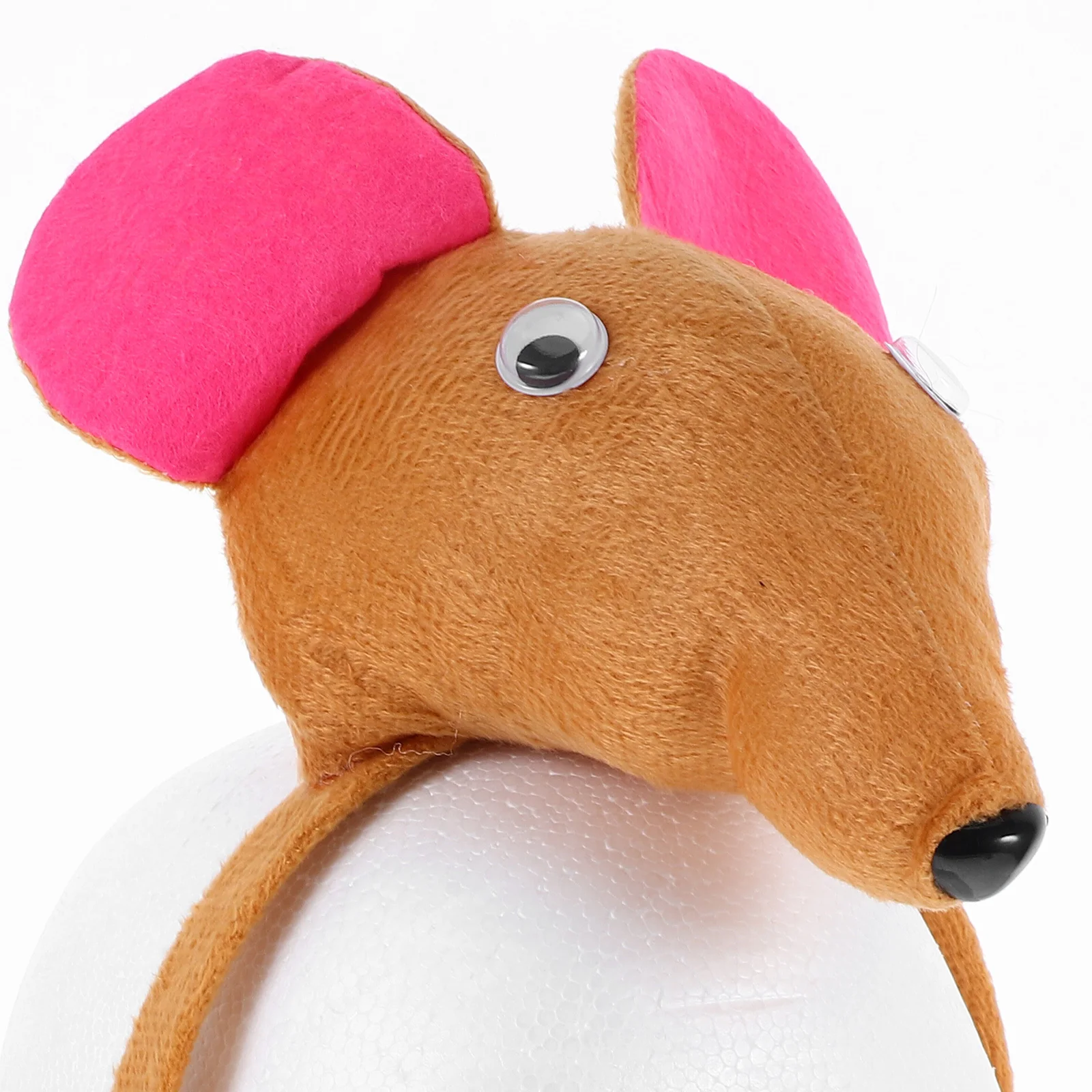 1 Zestaw Uszy Myszki 3D Opaska na Głowę Ogon Muszka Uroczy Kostium Myszki Zestaw Akcesoriów dla Dziewczynek Dzieci na Halloween Imprezę Cosplay