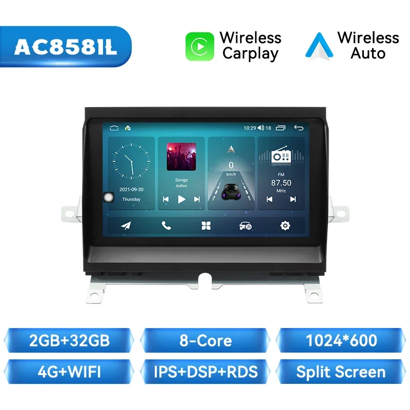 AI Voice Draadloze Carplay Android Auto Multimedia Speler Voor Land Rover Discovery 3 LR3 L319 2004-2009 navigatie 4G Wifi