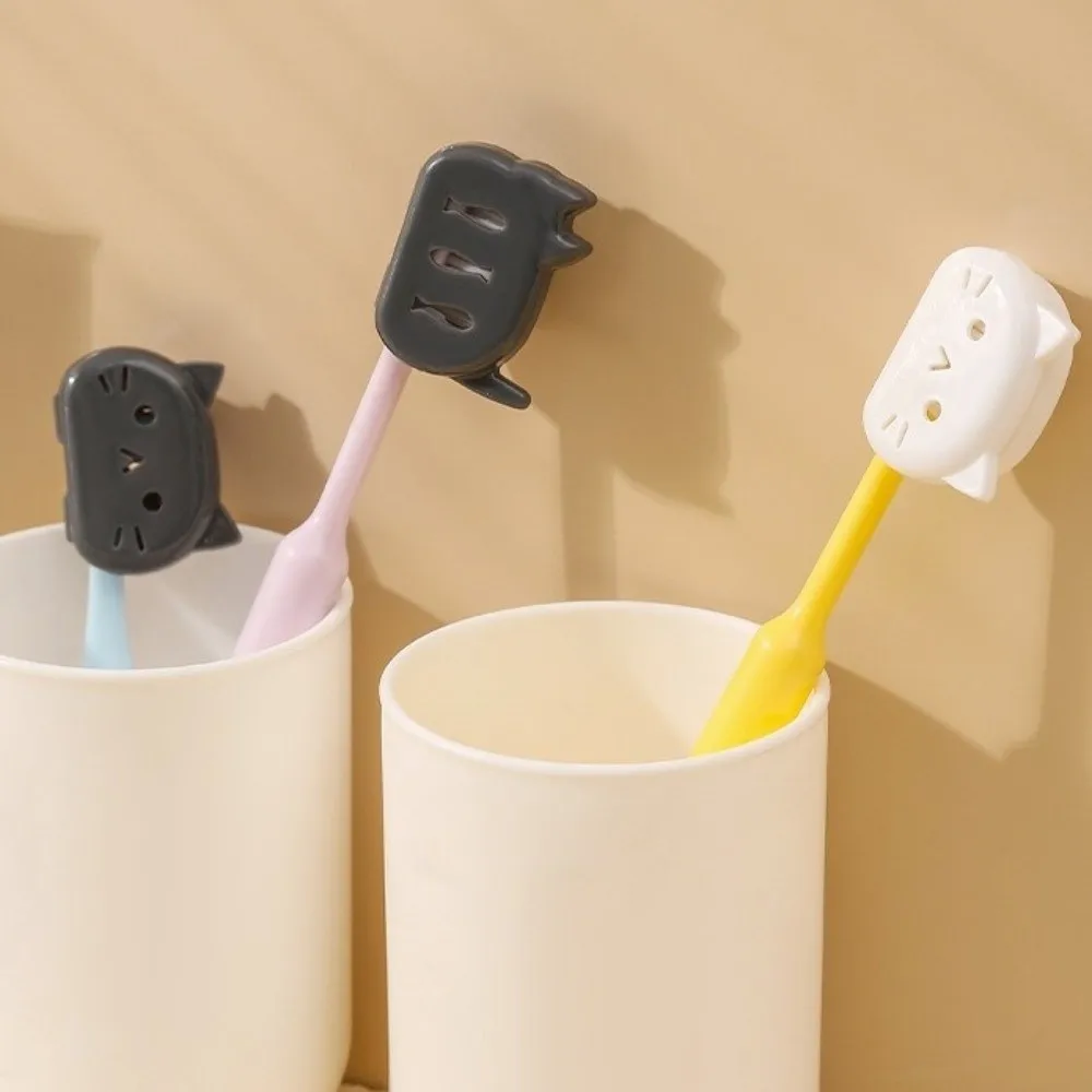 4pcs Cartoon Brush Cap Case Portable Reusable Toothbrush Protect Box Waterproof Dust Prevention Cat Toothbrush Head Protectors