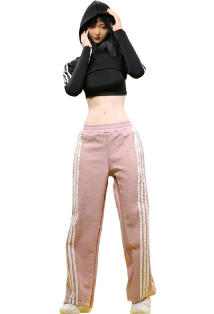 

HiPlay 1/6 Scale Figure Doll Clothes: Casual Sports Suit For 12-inch Collectible Action Figure Pink JO23X-15B