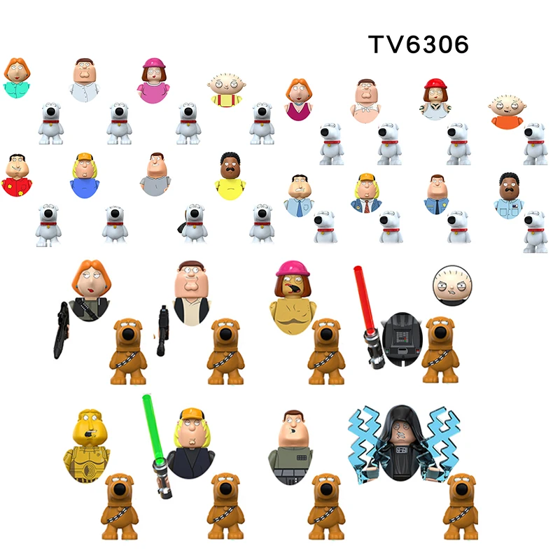 Set de Bloques de Construcción Mini de Family Guy TV6304 - Figuras de la Popular Serie de TV para Colección y Regalos